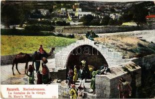 1909 Nazareth, Natzrat; Marienbrunnen / La fontaine de la vierge / St. Mary's Well (EK)