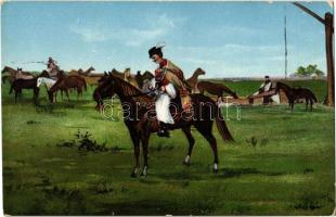 Hortobágyi csikós / Hungarian folklore, horse-herdsman (EK)