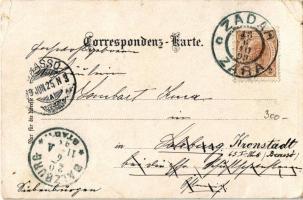 1899 Zadar, Zara; Duomo, Piazza S. Simeone, Antico Corpo di guardia / cathedral, square, old guardho...