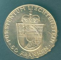Liechtenstein 1956. 50Fr Au 11,29g "II.Ferenc József" T:1 csak 15000db!