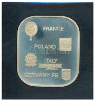 1982. "FIFA-Football VB Spanyolország" Ag emlékérem, eredeti tokban (35g/0.925/36x41mm) T:...