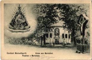 1906 Máriavölgy, Mariental, Mariathal, Marianka (Pozsony, Pressburg, Bratislava); kegytemplom, búcsújáróhely / pilgrimage church (EK)