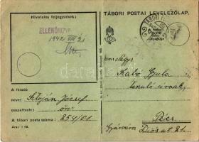 1942 Muszkaföldön lassan jár a posta... Tábori Postai Levelezőlap / WWI Hungarian military field pos...