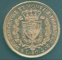 Olasz Államok/Szardínia 1830P 80L Au 25,8g "Károly Félix" T:2/2 csak 26000db!