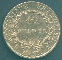 Franciaország AN13 (1804-14) 40Fr Au 12,9039g "I.Napóleon"