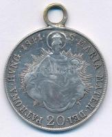 1841B 20kr Ag "V. Ferdinánd" füllel T:2- 
Huszár: 2081., Unger III.: 1419