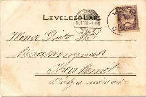 1901 A lakodalmi vacsora 1112. / Fairis' dinner. litho