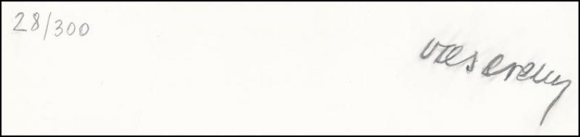 Vasarely, Victor (1908-1997): Zöld-sárga kompozíció, ofszet, utólagos jelzéssel és számozással, lapm...