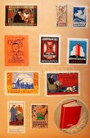 1921-1962 Magyar kiállítási és egyéb levélzárók több mint 1.000 klf. darabos gyűjteménye albumban / ...