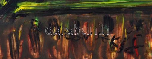 El Kazovszkij jelzéssel: Kompozíció, olaj, farost, keretben. 80x60 cm