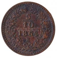 1864B 5/10kr Cu T:2