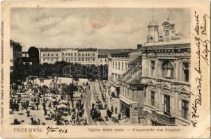 1903 Przemysl, Ogólny widok rynku / square, market (EK)