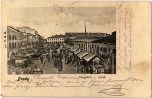 1904 Brody, Ringplatz / rynek / square, market (EK)