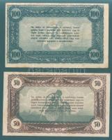 1920-as évek eleje 50K + 100K vásárlási visszatérítés lila "Kalocsai Hangya fogy. és ért."...