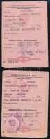 1966, 1970 Csehszlovákiába és Lengyelországba érvényes kiutazási engedély, 2 db