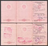 1966, 1970 Csehszlovákiába és Lengyelországba érvényes kiutazási engedély, 2 db