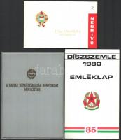 1970-1980 Alezredes részére szóló dicséret, meghívó, emléklap