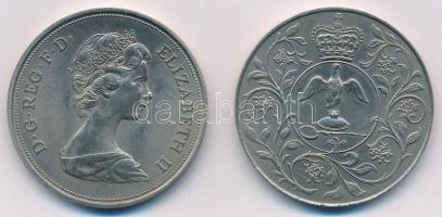 Nagy-Britannia Nagy-Britannia 1972. 25p Cu-Ni "Erzsébet és Fülöp" + 1977. 25p Cu-Ni "...