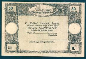 Szeged DN 19.. "Kalász" 50f, bélyegzés nélkül! T:I