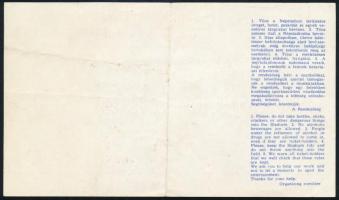 1989 Belépőjegy a Magyarország-Spanyolország labdarúgó mérkőzésre a Népstadionba