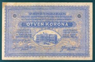 Szeged 1918. Pénztárjegy 50K-ról T:II