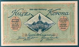 Szeged 1918. Pénztárjegy 20K-ról T:II