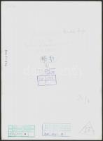 1978 Koncz Tibor (?-): Erzsébet híd, pecséttel jelzett fotó, sarkán törésnyom, 39,5×29 cm