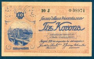 Szeged 1919. Pénztárjegy 10K-ról T:I