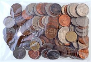 Zacskónyi vegyes külföldi érem tétel, közte Svájc, Amerikai Egyesült Államok T:1-,2 Bag of mixed foreign coins, including Switzerland, USA T:AU,XF