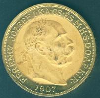 1907. 100K Au 33,875g "Koronázási évforduló" T:1R!