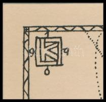 Kozma Lajos (1884-1948): Sziromhullás. Cinkográfia, papír, jelzett a cinkográfián, paszpartuban, 19,...