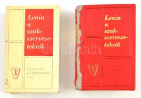 Lenin a szakszervezetekről. Bp., (1970), Táncsics. Kiadói kopott nyl-kötés, kiadói kartontokban. Számozott (1000/937.) példány. Lenin születésének 100. évfordulójára.