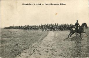 1914 Honvéd huszár támadás / Honvédhusaren Attake / WWI Austro-Hungarian K.u.K. military, hussars attack (fl)
