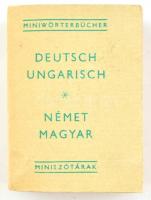 Német-magyar-miniszótár/Deutsch-Ungarisch Miniwörterbücher. Bp., 1978, Terra. Német és magyar nyelven. Kiadói papírkötés.