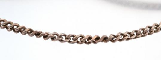 Ezüst (Ag) óralánc. jelzett. 32 g  44 cm