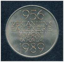 Csíkszentmihályi Róbert (1940-) 1989. "1956 Vértanúk Emlékére - A Magyar Demokrata Fórum 1989" alpakka emlékérem eredeti tokban, tanúsítvánnyal (42,5mm) T:1