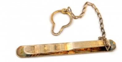 Ezüst (Ag) nyomott nyakkendőcsipesz,. jelzett 5,1 g