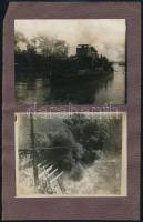 cca 1914 Hadihajók, 6 db albumlapokra ragasztott fotó, 9×12 cm