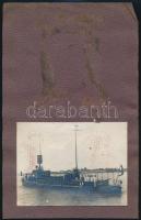 cca 1914 Hadihajók, 6 db albumlapokra ragasztott fotó, 9×12 cm