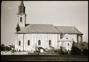 Makói országzászló és makói városképek, 13 db filmkocka