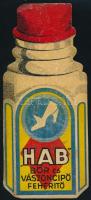 "HAB" bőr- és vászoncipő fehérítő reklámja