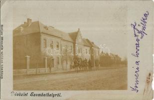 1899 Szombathely, K.u.K. lovassági laktanya, lovas katonák. Seiler Henrik utódai kiadása. photo (b)