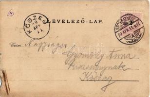 1899 Szombathely, K.u.K. lovassági laktanya, lovas katonák. Seiler Henrik utódai kiadása. photo (b)