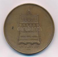 Madarassy Walter (1909-1994) 1938. "Szent István / Szent Jobb" kétoldalas, vert Br emlékér...