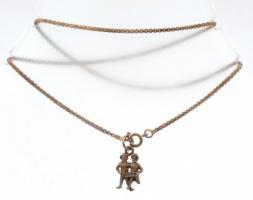 Ezüst (Ag nyaklánc ikrek medállal 6,1 g