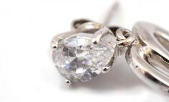 Ezüst (Ag) szíves fülbevaló. Jelzett. 6 g