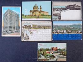 720 db régi vegyes külföldi városképes lap, változatos anyag! / 720 old foregn topographic cards fro...