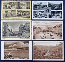 240 db régi városképes lap a Történelmi Magyarország területéről / 240 old town view postcards from the territory of historical Hungary