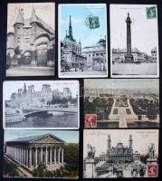 Párizs: Kb. 750 db főleg régi képeslap dobozban / Paris: Cca. 750 mostly pre-1950 postcards in a box