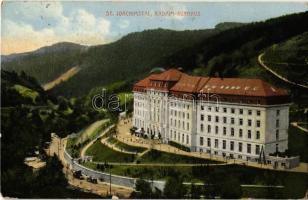1914 Jáchymov, Sankt Joachimsthal; Radium-Kurhaus / radium spa, hotel, automobile